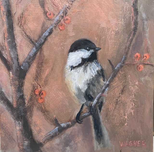 Chickadee in Autumn